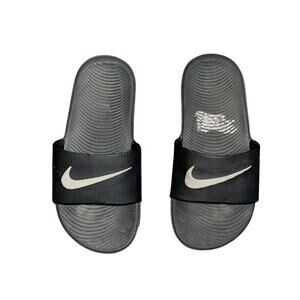 Nike Black Slides Flip Flop Sandals Youth Size 13 Unisex Kidscore